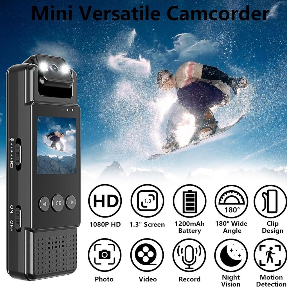 L12 Mini Body Camera Wifi Video Recorder 1080p Wearable Night Vision