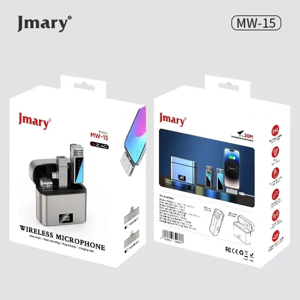 Jmary Mw-15 2.4g Wireless Microphone For Mobile Type C
