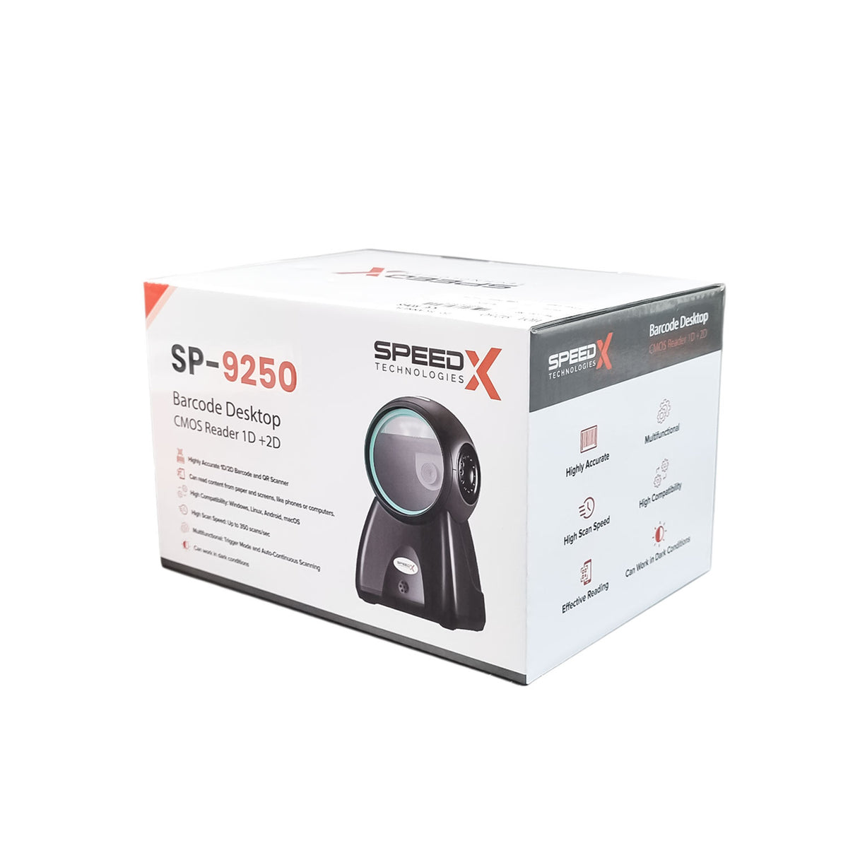 Speed-x Sp-9250 2d Desktop Barcode Image Scanner