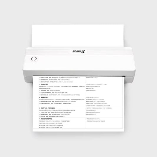 Speed-x Sp-a42 (bt+wifi) A4 Portable Inkless Thrmal Prnter 10mm/s
