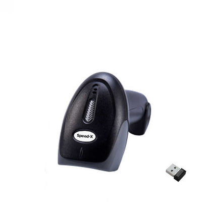 Speed-x 8700 2d Wireless 2.4ghz Barcode Scanner With Stand And Receiver