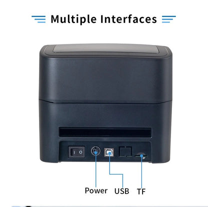 Speed-x Sp-700u 4 Inch Thermal Receipt And Label Printer With Usb Interfac,152mm/s Printing Speed Black Colour