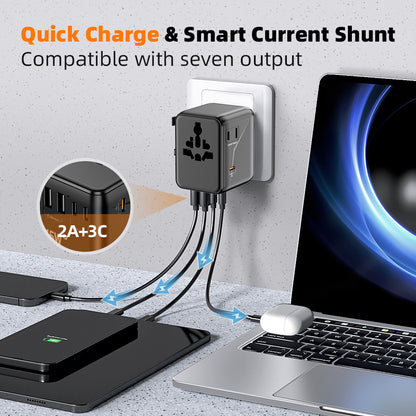 Speedx Sp-tcw03 45w Gan Iii Universal Travel Adapter