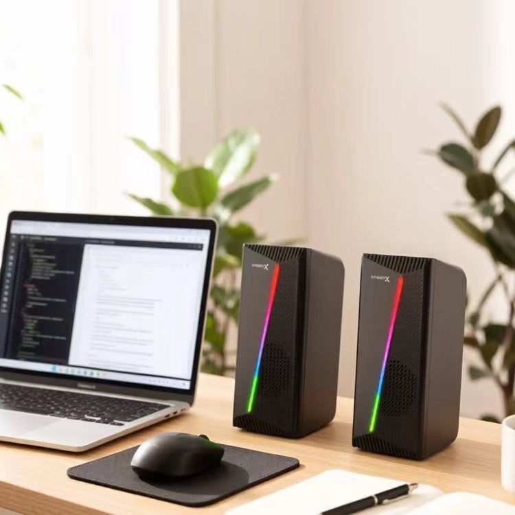 Speedx Sx-sp03 Desktop Rgb Speaker Usb Powered 2.0 6w