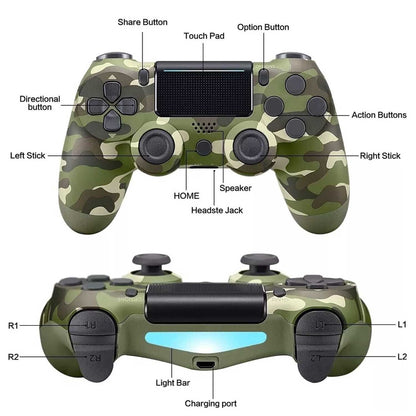 Ps4 Camo Green Dualshock4 Wireless Game Controller