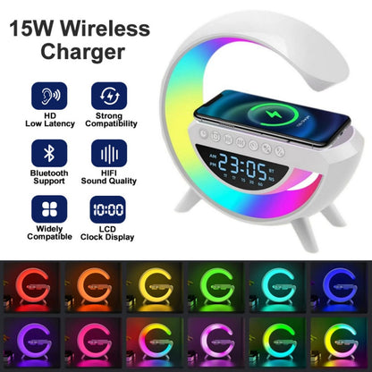Bt3401 Led Wireless Phone Charger Bluetooth Speaker