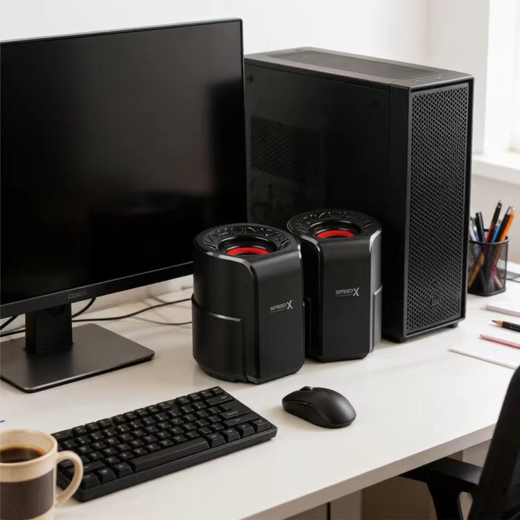 Speedx Sx-sp01 Desktop Speaker Usb Powered 2.0 6w