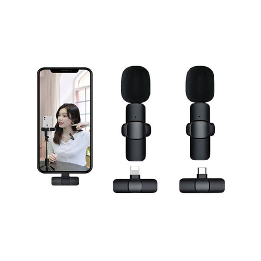 K11 2 In 1 Collar Wireless Microphone Iphone/android & Type C Supported